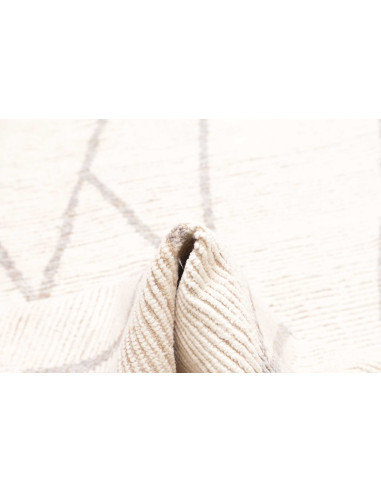 Rug white beige 200x313