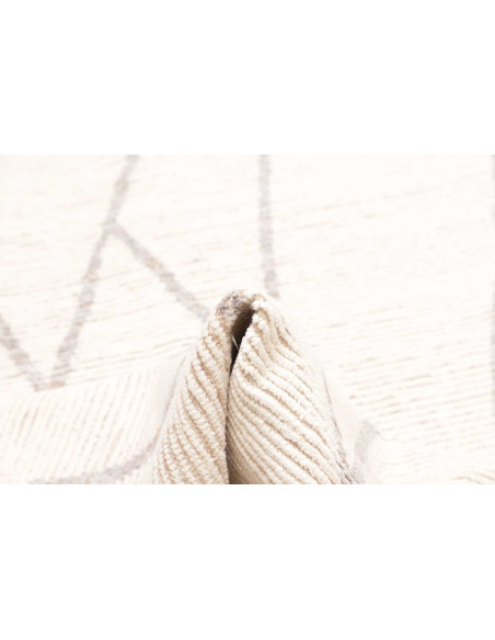 Rug white beige 200x313