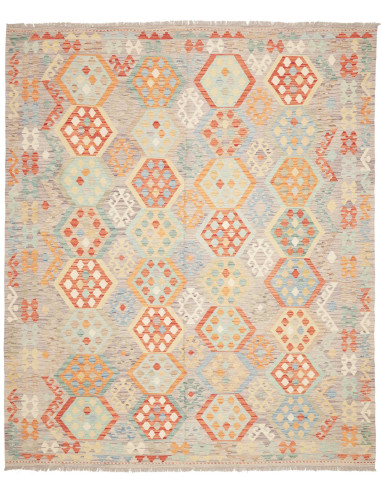 Tappeto Kilim Afghanistan marrone beige 245x293