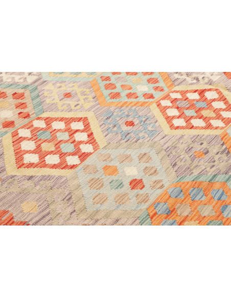 Tappeto Kilim Afghanistan marrone beige 245x293