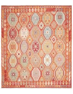 Rug Kilim Afghanistan maroon 255x296