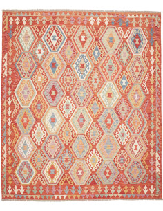 Tappeto Kilim Afghanistan marrone 255x294