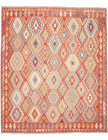 Rug Kilim Afghanistan maroon 255x294