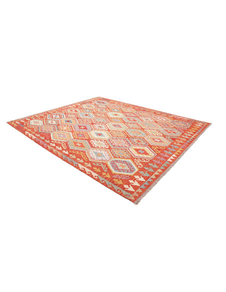Rug Kilim Afghanistan maroon 255x294