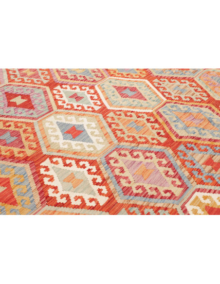 Rug Kilim Afghanistan maroon 255x294