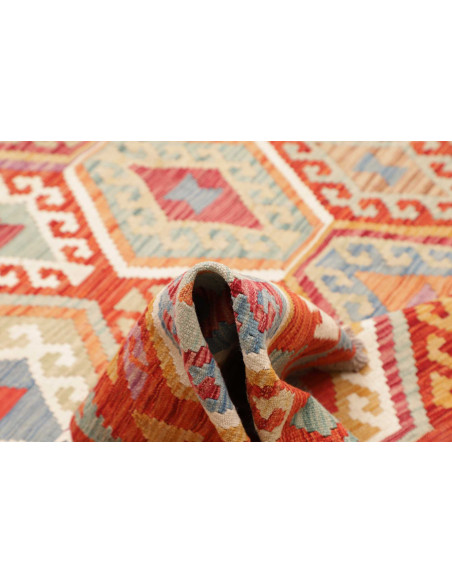 Rug Kilim Afghanistan maroon 255x294