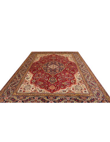Tabriz 252x345 Cm Tabriz, Persia, Lana Cardata A Mano