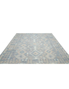 Tappeto Kilim Afghanistan azzurro grigio 252x295 2