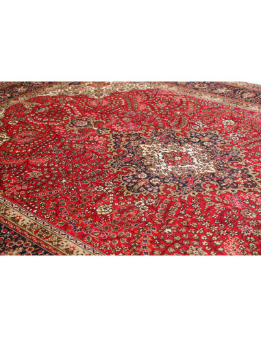 Tabriz 245x343 Cm Tabriz, Persia, Lana Cardata A Mano,