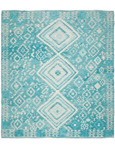 Tappeto Kilim Afghanistan azzurro blu 259x291