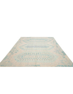 Tappeto Kilim Afghanistan bianco azzurro 243x295 2