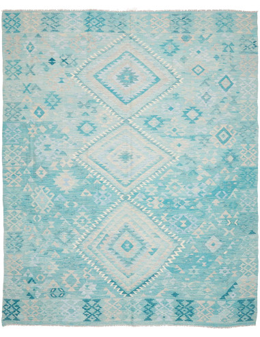 Tappeto Kilim Afghanistan beige blu 245x300