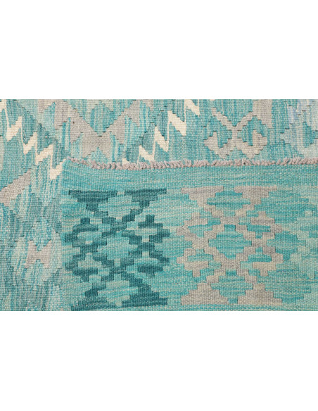 Tappeto Kilim Afghanistan beige blu 245x300