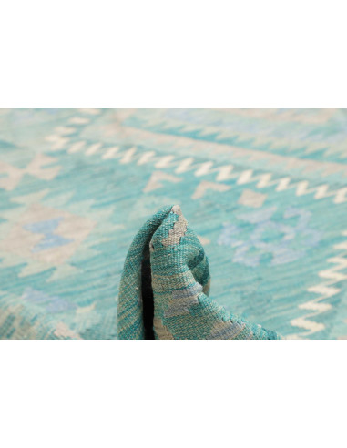 Tappeto Kilim Afghanistan beige blu 245x300