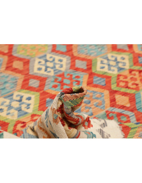 Kilim 209x301 Cm Kilim Afghanistan, Hand-carded Wool (warp: