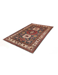 Tappeto Kazak Fine Pakistan marrone bianco 150x219 2