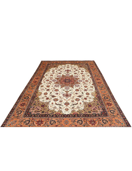 Tabriz 198x294 Cm Tabriz, Persia, Hand-carded Wool (warp: