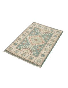 Kazak 61x90 Cm Kazak Afghanistan Hand-carded Wool warp: 2