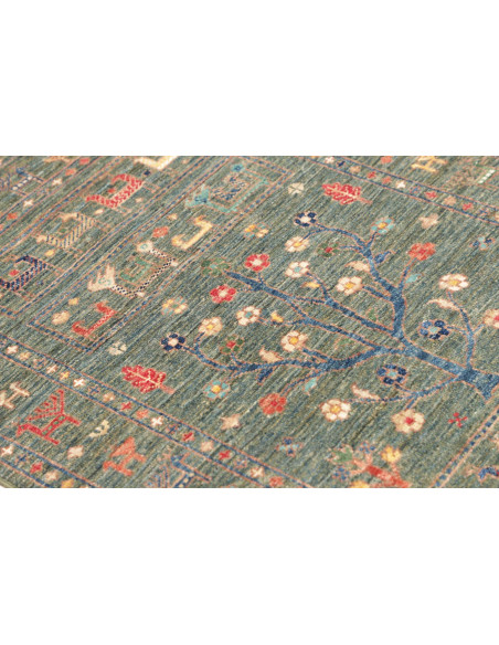 Rug Rubin Pakistan white grey 81x126