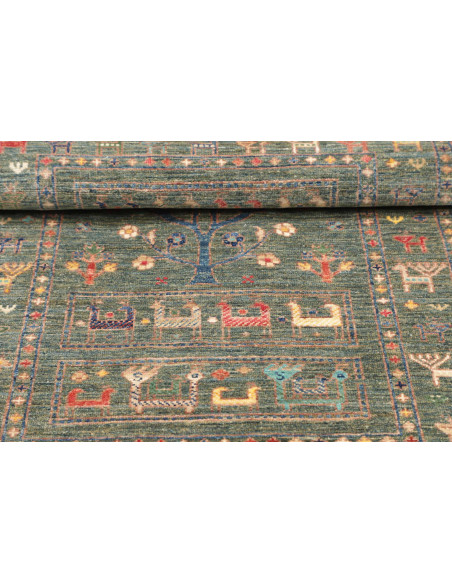 Rug Rubin Pakistan white grey 81x126