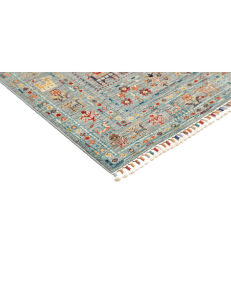 Rug Rubin Pakistan sky blue maroon 80x120