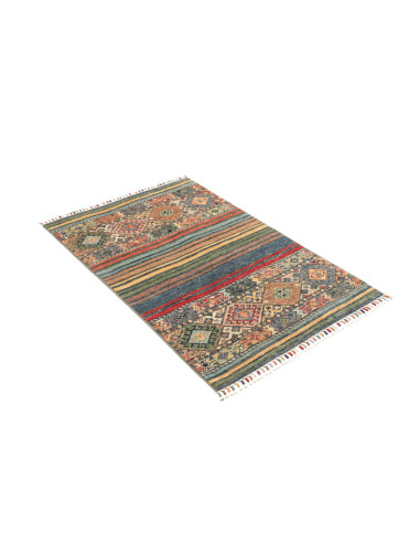 Rug Rubin Pakistan white brown 79x124