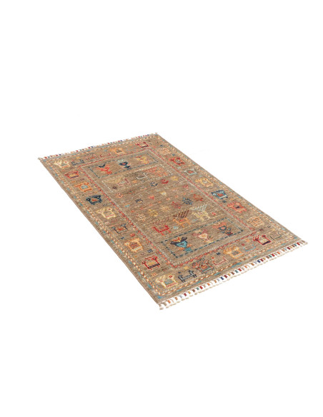 Tappeto Rubin Pakistan marrone grigio 79x123