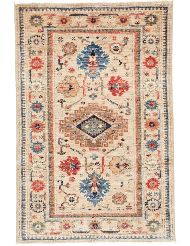 Tappeto Kazak Fine Pakistan beige marrone 80x122