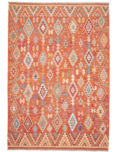 Tappeto Kilim Afghanistan arancione 201x293