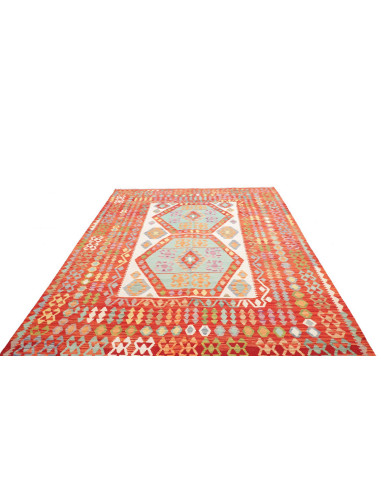 Tappeto Kilim Afghanistan arancione marrone 213x290
