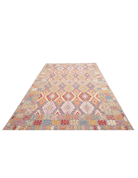 Tappeto Kilim Afghanistan marrone beige 203x304