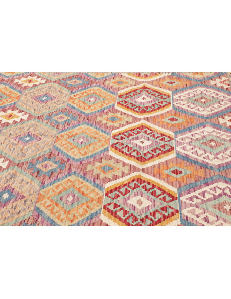 Tappeto Kilim Afghanistan marrone beige 203x304