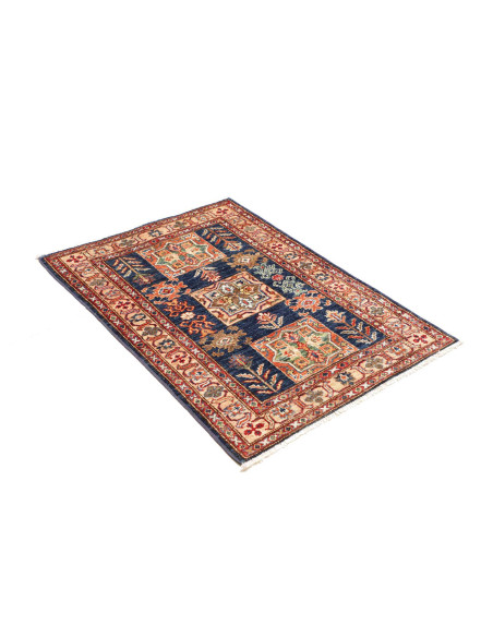 Rug Kazak Fine Pakistan maroon grey 83x116
