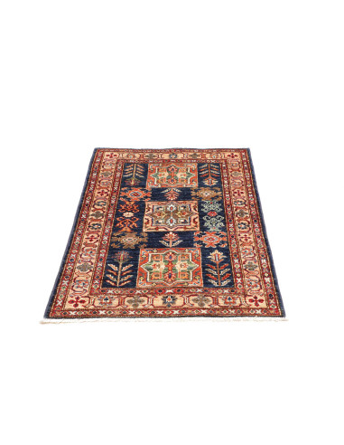 Rug Kazak Fine Pakistan maroon grey 83x116