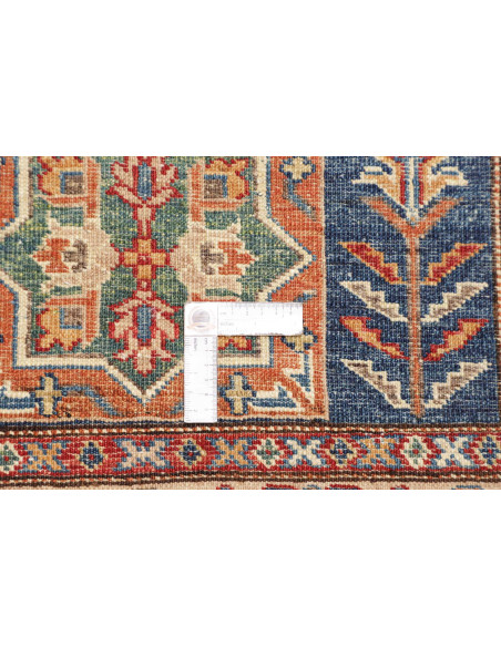 Rug Kazak Fine Pakistan maroon grey 83x116