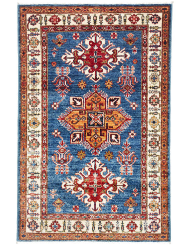 Rug Kazak Fine Pakistan beige grey 100x158