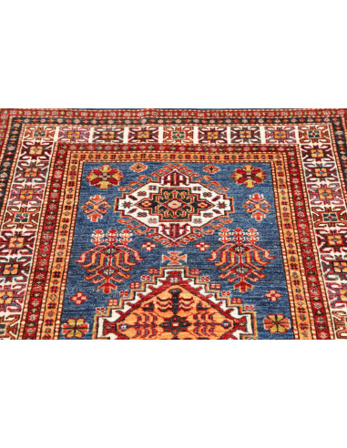 Rug Kazak Fine Pakistan sky blue grey 102x149