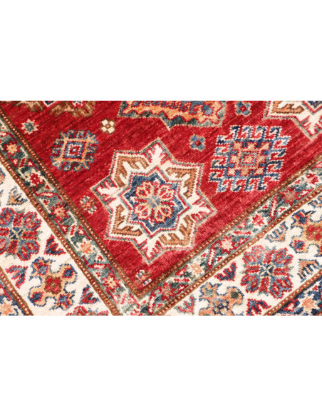Rug Kazak Fine Pakistan brown beige 100x148