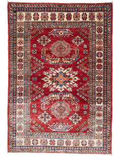 Rug Kazak Fine Pakistan brown yellow 105x151
