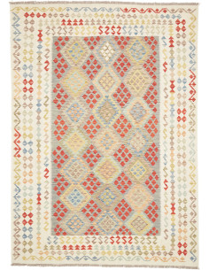 Rug Kilim Afghanistan white 207x292
