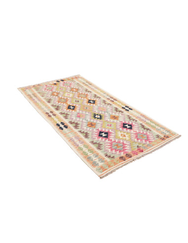 Kilim 104x198 Cm Kilim, Afghanistan, Hand-carded Wool (warp: