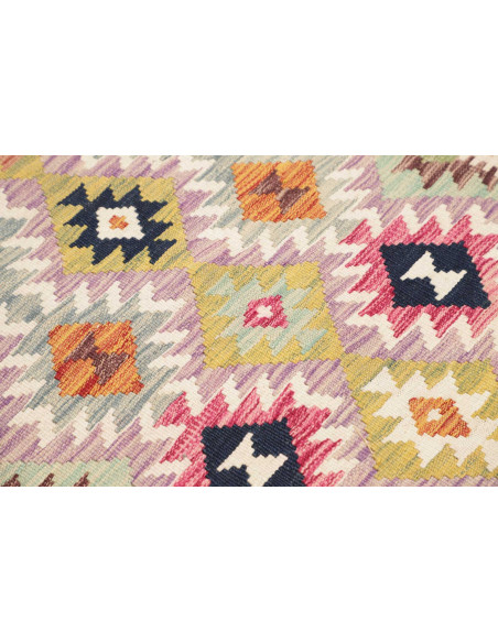 Kilim 104x198 Cm Kilim, Afghanistan, Hand-carded Wool (warp: