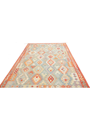 Tappeto Kilim Afghanistan beige bianco 198x296