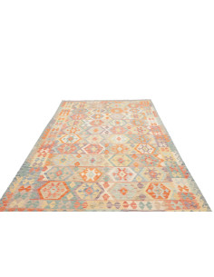 Rug Kilim Afghanistan maroon orange 192x289 2
