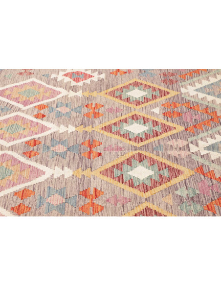 Rug Kilim Afghanistan beige maroon 155x198