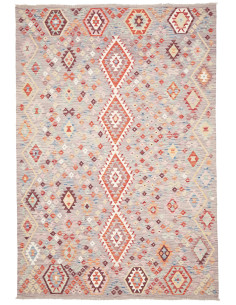 Tappeto Kilim Afghanistan beige marrone 201x292