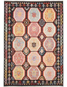 Tappeto Kilim Afghanistan grigio 200x286