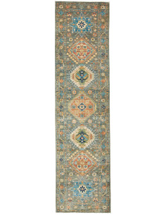 Rug Tribal Pakistan 79x302 Blue-green Burnt Ora