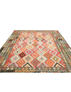 Tappeto Kilim Afghanistan marrone bianco 261x350 2