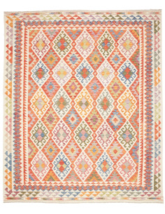 Tappeto Kilim Afghanistan giallo rosso 256x305